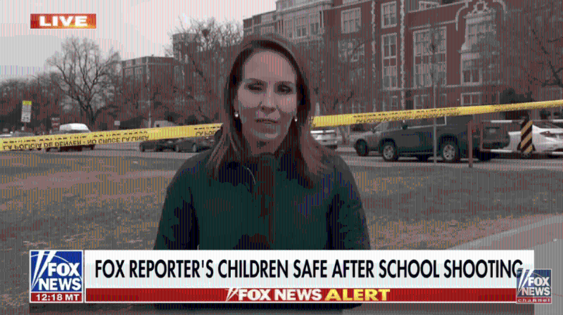 阿库钠直击报道时神情已显焦急。 （新闻直播截图）