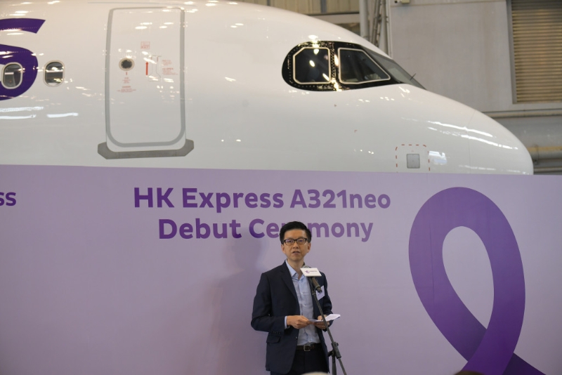 新客机将于4月2号正式启航，由香港来回曼谷作为首航航点。 梁誉东摄
