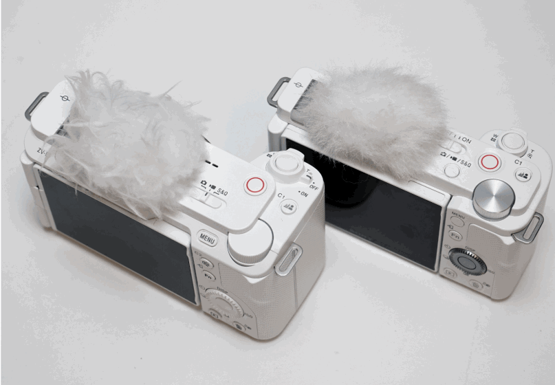 ZV-E1（左）按鍵佈局跟ZV-E10（右）相似，錄影掣旁亦設有背景虛化的快捷鍵。