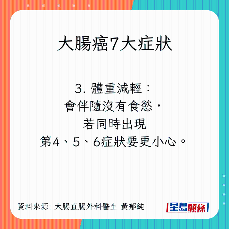 大肠癌7大症状