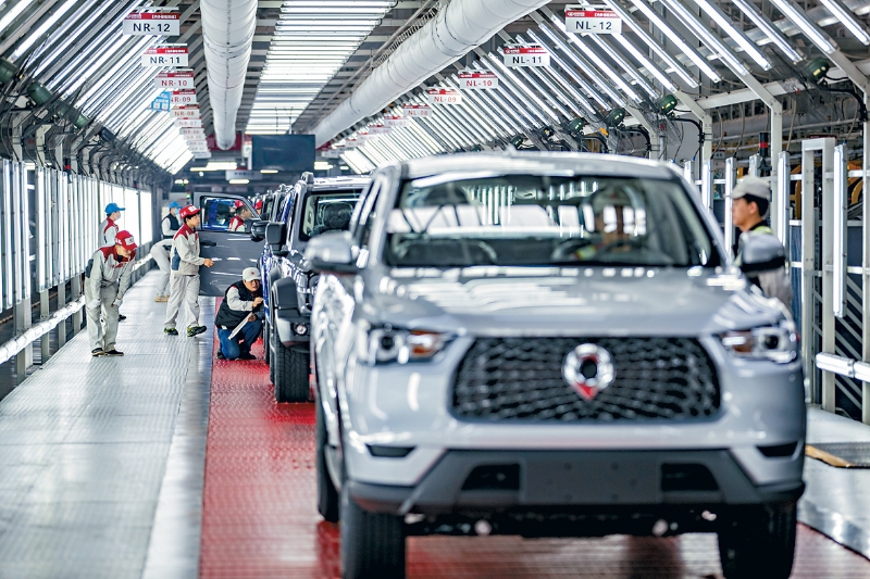 重庆的长城汽车生产线