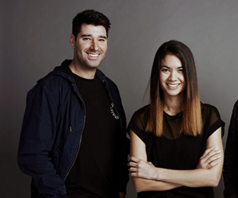 Cliff Obrecht and Melanie Perkins