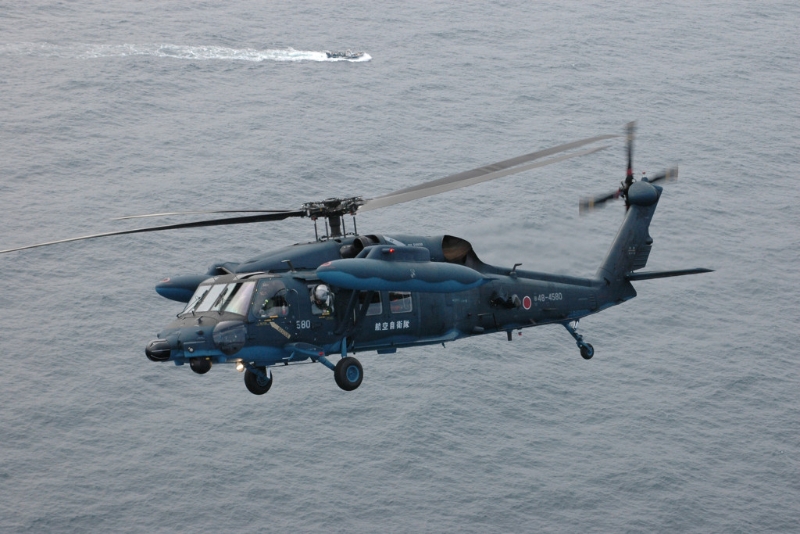 日本自衛隊直升機。 日本航空自衛隊官網圖