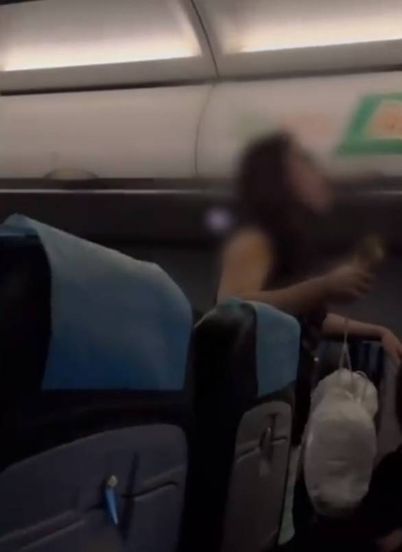 女子在机舱内不停叫骂 女子在机舱内不停叫骂