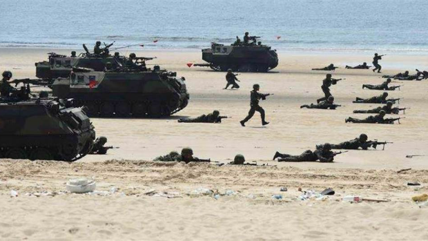 汉光演习台军反登陆操练