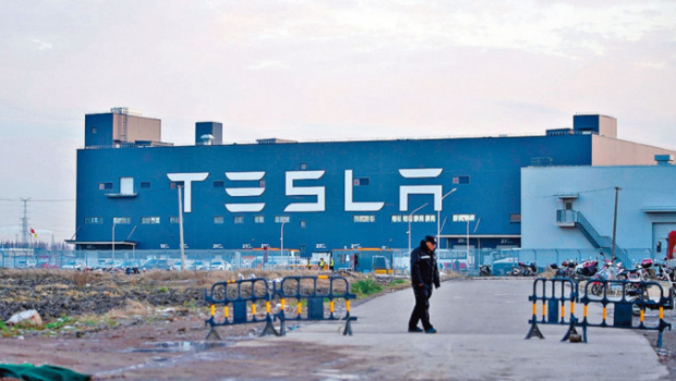 特斯拉位于上海的超级工厂