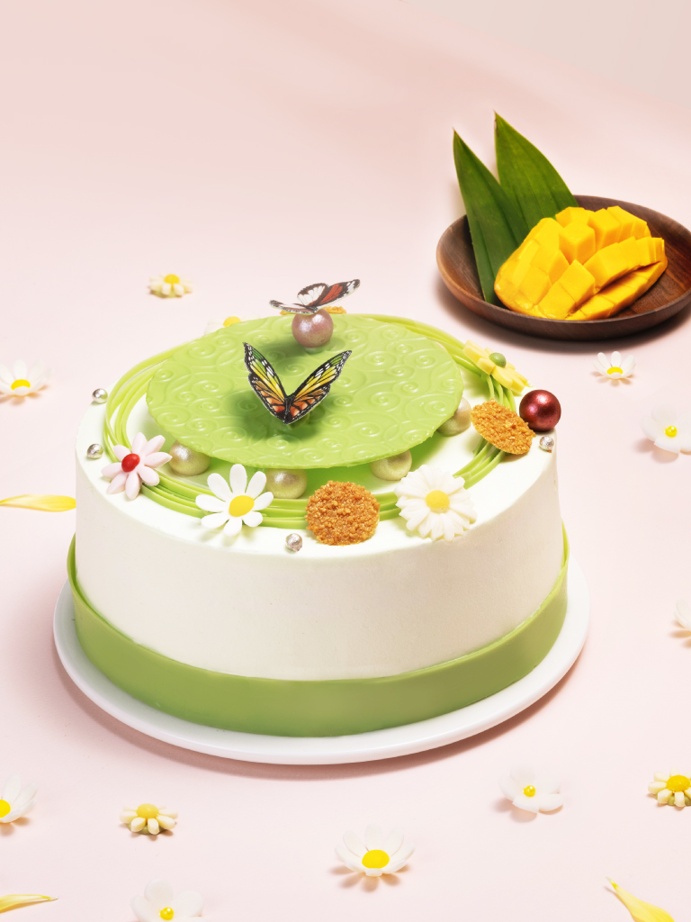 「香芒序曲」芒果椰子斑兰蛋糕（$388/1磅）