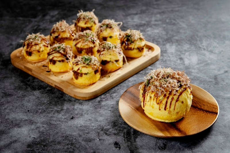 章鱼小丸子棉花蛋糕