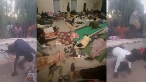 苏丹一大学近百师生断水断粮受困,部分学生爬墙洞逃脱 苏丹一大学近百师生断水断粮受困,部分学生爬墙洞逃脱