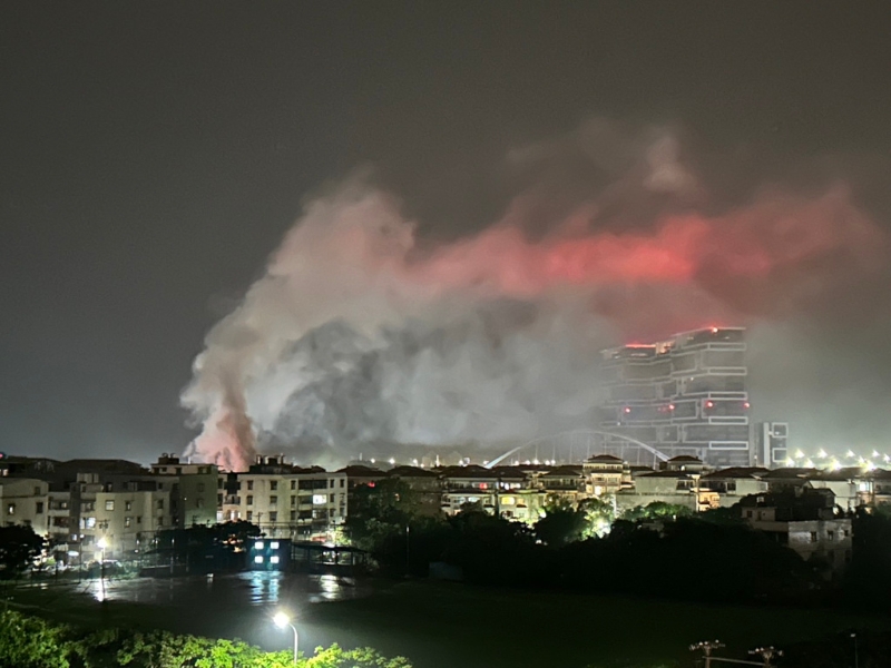 淡水区一间民宅深夜失火