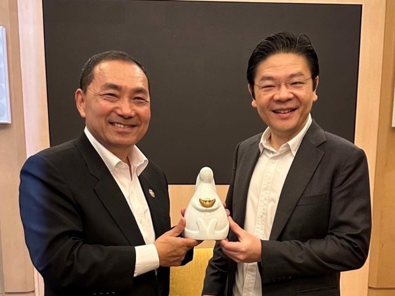 侯友宜与黄循财会面 侯友宜与黄循财会面