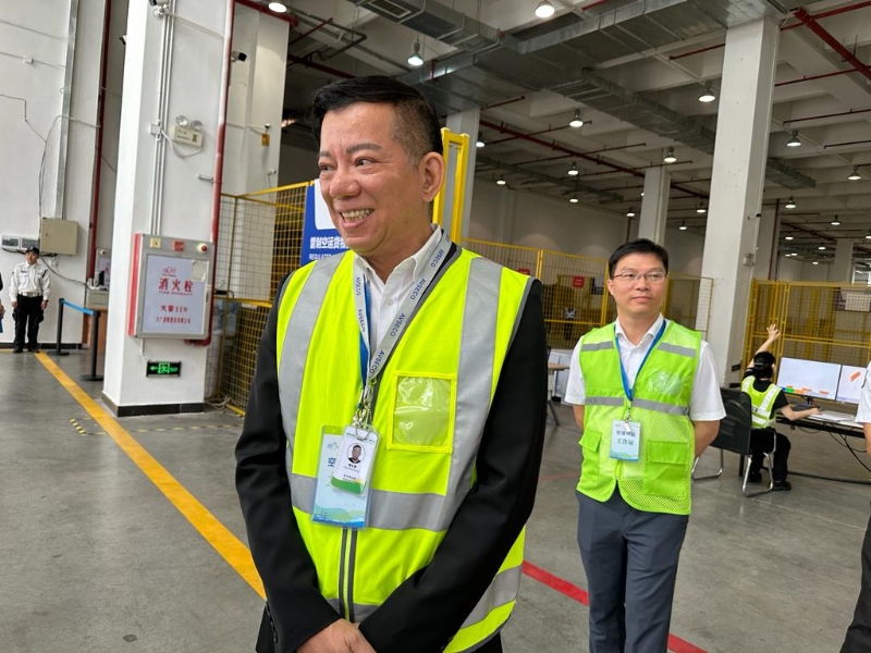 安保人员陈永聪。 安保人员陈永聪。