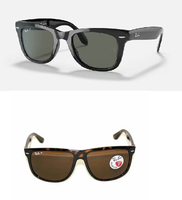 视光师又提到，众多不同颜色的镜片中，以灰色镜片（上）作为驾驶人士配戴最理想。 而Polarized则代表是偏光镜片（下）。