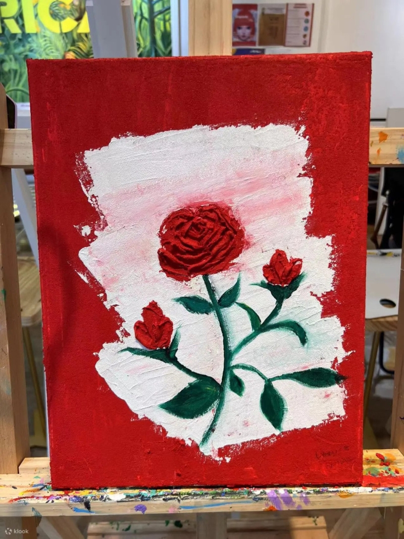 Rica Art Space母亲节肌理画工作坊/原价$360、优惠价$330/Klook。 （图片来自 Klook.com）