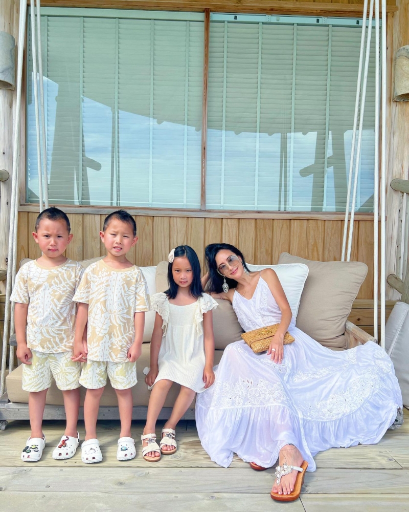 一家人去马尔代夫。