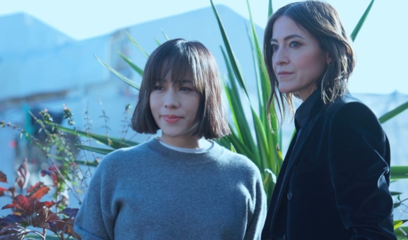 林嘉欣早前走访唱作歌手Keren Ann(右) 林嘉欣早前走访唱作歌手Keren Ann(右)