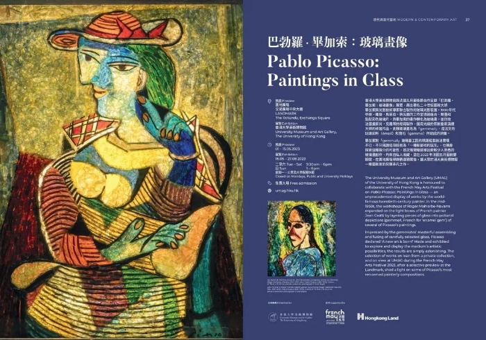毕加索玻璃画像