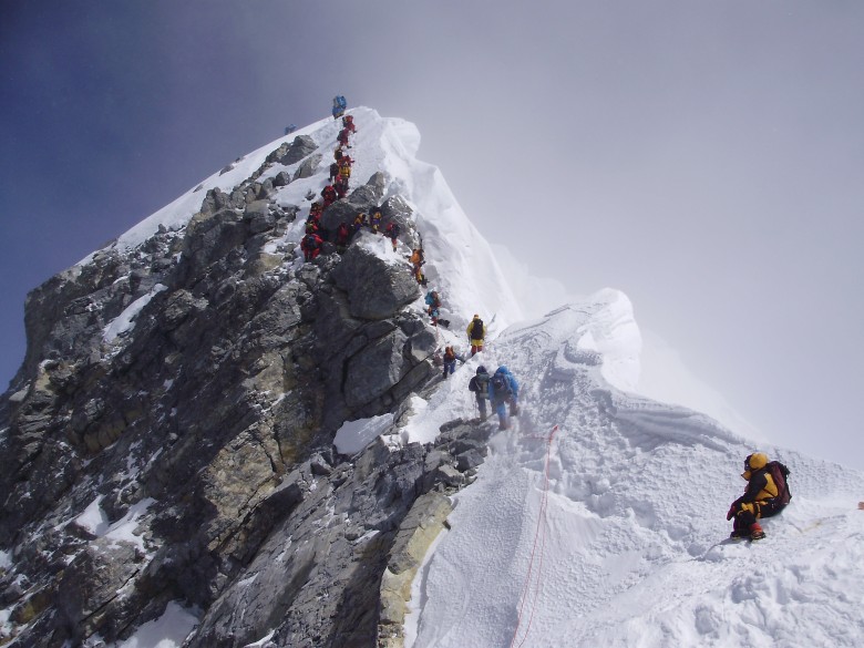 世界第一高峰珠穆朗玛峰。