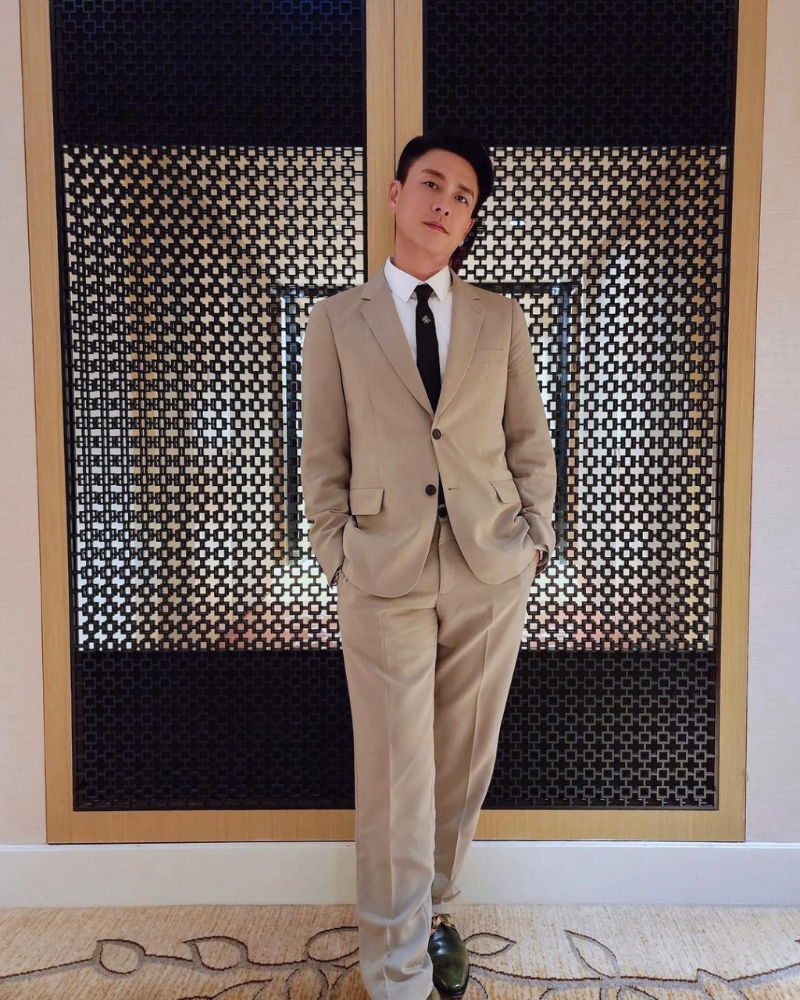 黄宗泽身着西装出席新加坡美食活动 黄宗泽身着西装出席新加坡美食活动