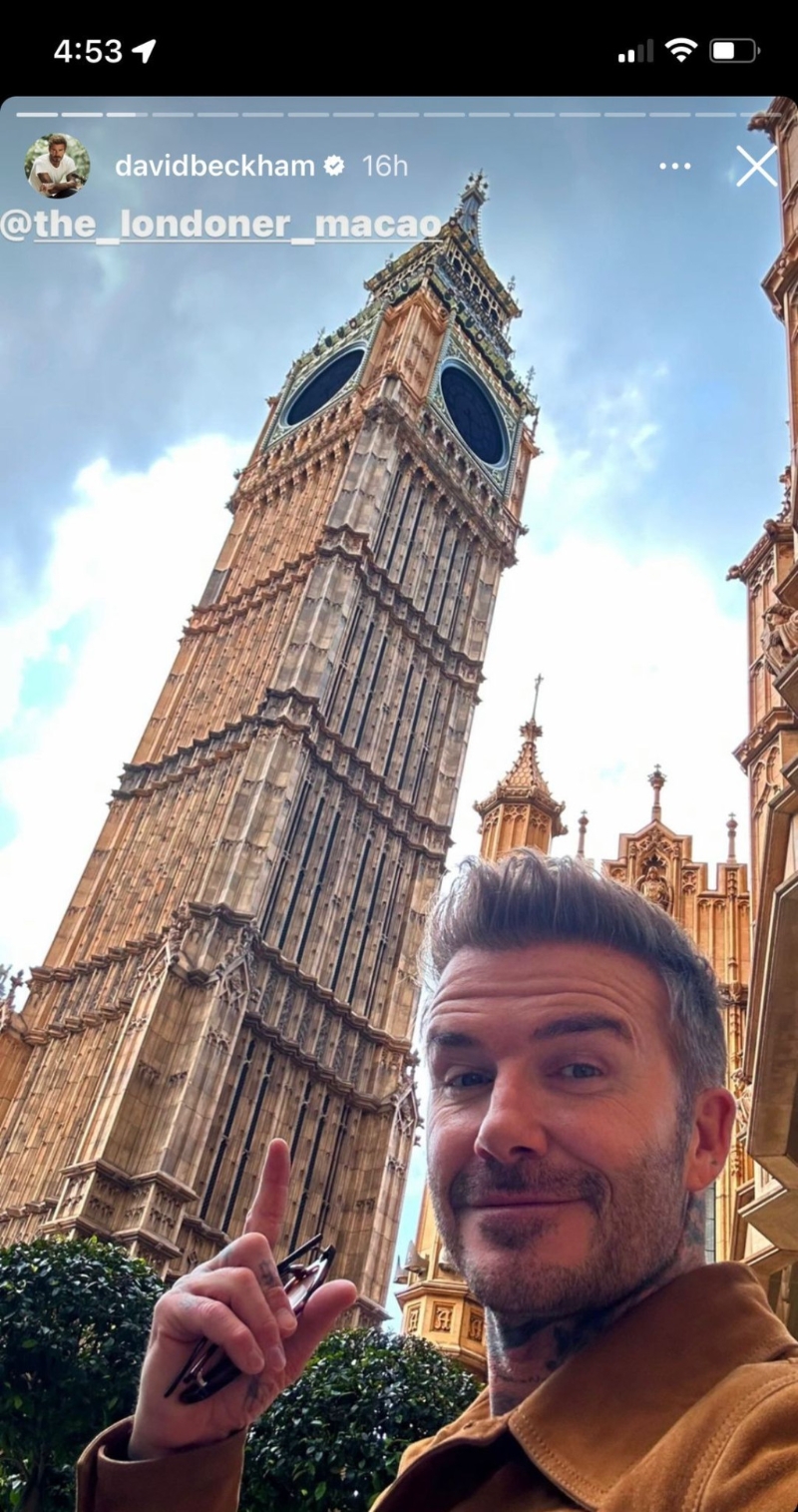 贝克汉姆日前到澳门拍广告 贝克汉姆日前到澳门拍广告