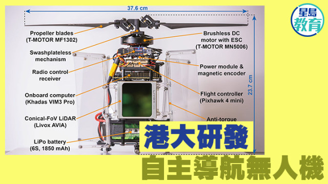 香港大学研发自主导航无人机