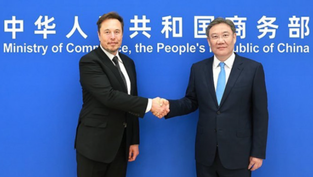 马斯克今日与商务部长王文涛会面。