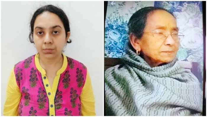 索纳莉（Sonali Sen，左）供称“听妈妈的话”杀了母亲比瓦（Biva Pal，右）。