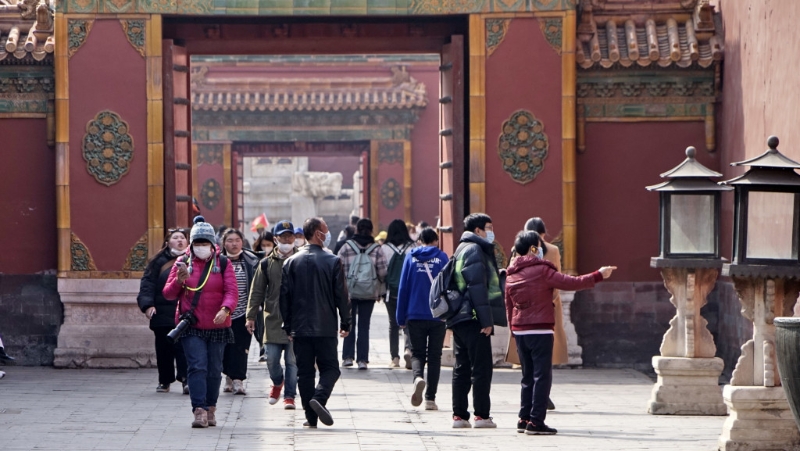 北京故宫博物院15日公布新规定，包括禁带脚架及录影直播。