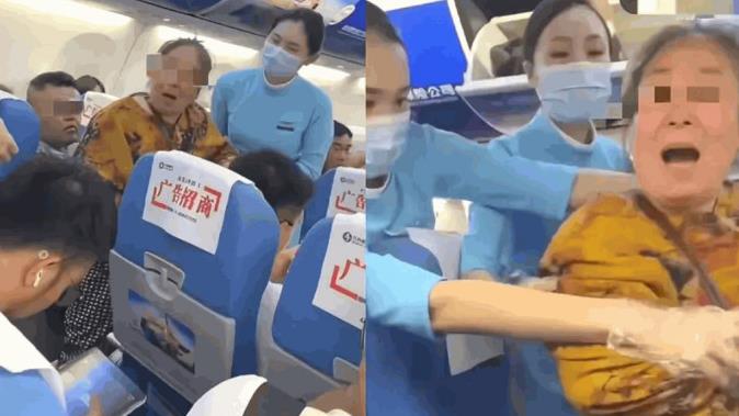 大妈换座不成辱骂邻座女乘客 大妈换座不成辱骂邻座女乘客