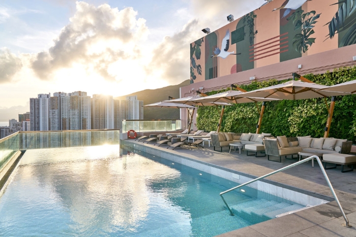 黄竹坑雅格酒店拥有无边际高空游池 黄竹坑雅格酒店拥有无边际高空游池