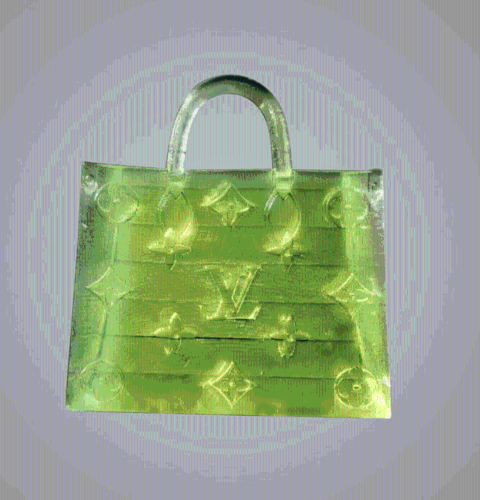 全球最细LV手袋呈萤光绿外观