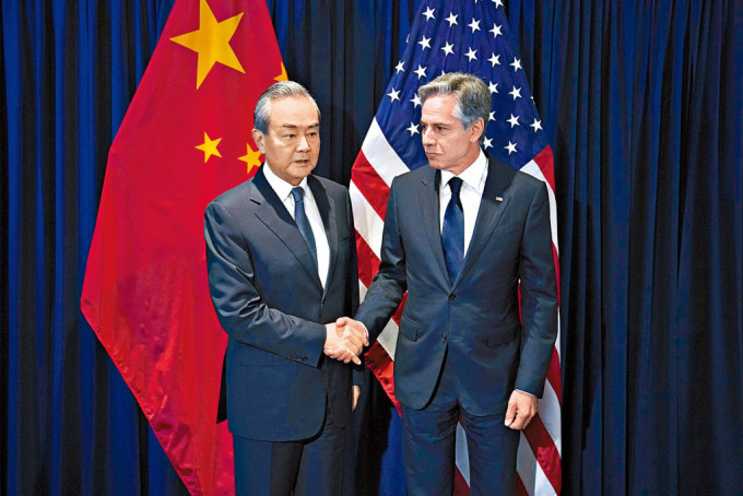 王毅与布林肯会晤 王毅与布林肯会晤