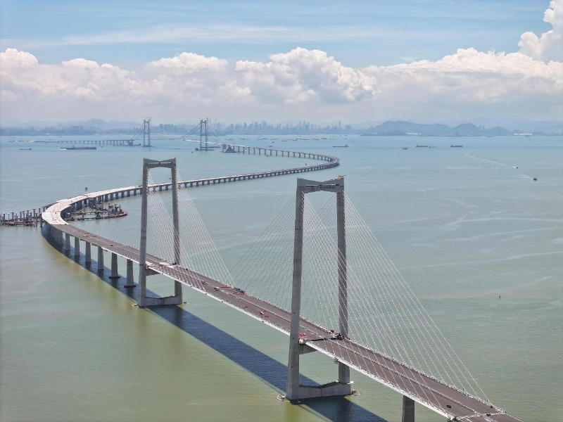 建设中的深中通道 建设中的深中通道