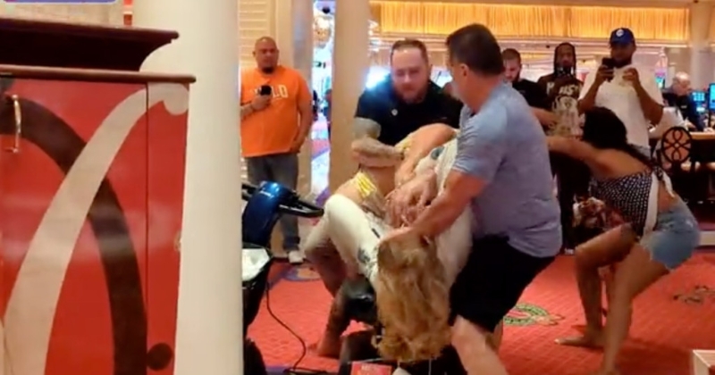 美国赌城“捉小三”视频疯传