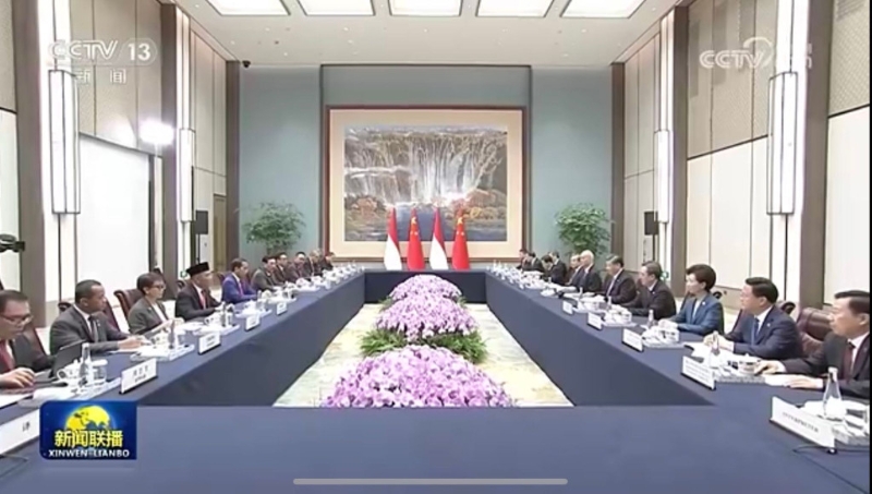 王毅返国直飞成都陪同习近平晤印尼总统。