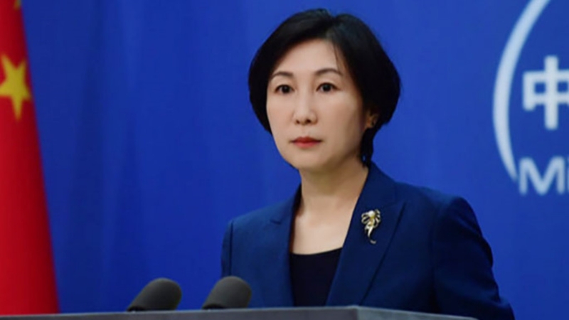 毛宁表示中方对此表示强烈不满和坚决反对。 毛宁表示中方对此表示强烈不满和坚决反对。