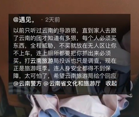 游客指连人身安全都得不到保障，太可怕了。