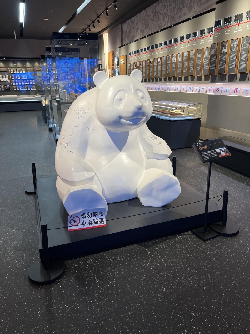 国际大体联官员签名熊猫