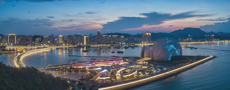 情侣路串起珠海南北美景