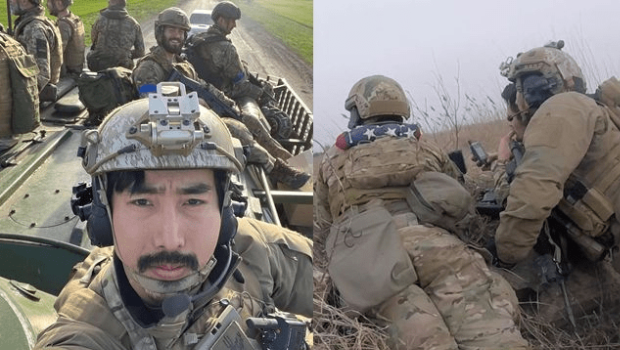 韩国网红“李根大尉”曾赴乌克兰参战。 韩国网红“李根大尉”曾赴乌克兰参战。