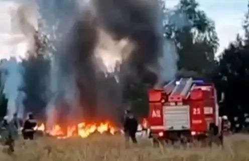 普里戈任私人飞机坠毁现场 普里戈任私人飞机坠毁现场