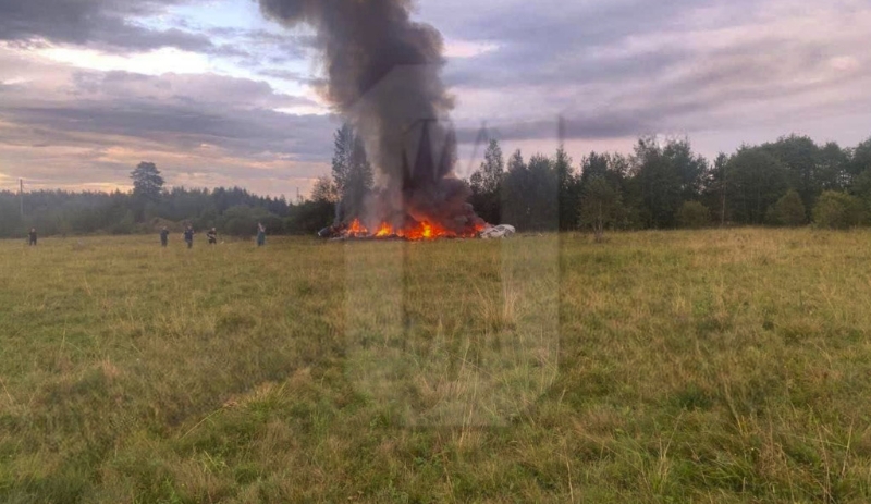 飞机在特维尔州西北部库仁基诺村附近坠毁