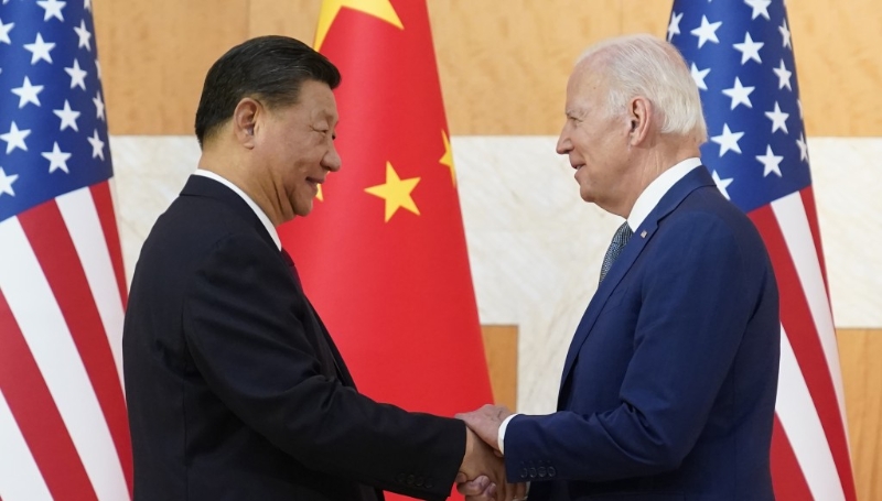 中国国家主席习近平与美国总统拜登资料图 中国国家主席习近平与美国总统拜登资料图