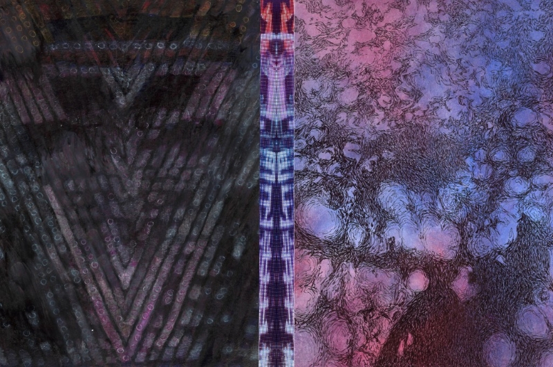 Jessica Eden(伊洁茜)与Emily Song合作的画作,两者都主要选用颜色铅笔及塑胶彩。 Jessica Eden(伊洁茜)与Emily Song合作的画作,两者都主要选用颜色铅笔及塑胶彩。