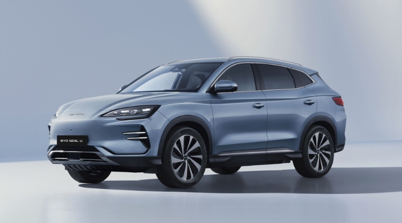 国产电动车品牌比亚迪(BYD)展出全新SUV,名称Seal U。 国产电动车品牌比亚迪(BYD)展出全新SUV,名称Seal U。