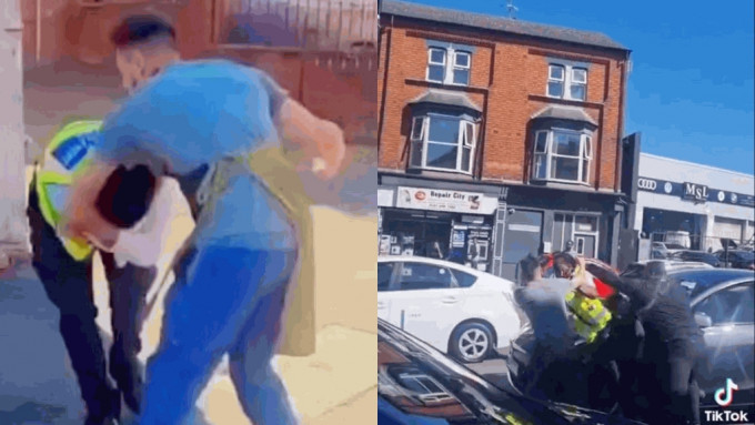 其中一名交通督导员被人试图以膝盖撞脸 其中一名交通督导员被人试图以膝盖撞脸