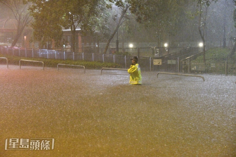 大埔水深及腰。 大埔水深及腰。