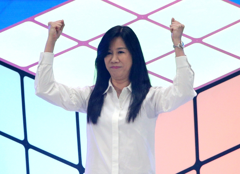 国民党“立委”万美玲。 国民党“立委”万美玲。