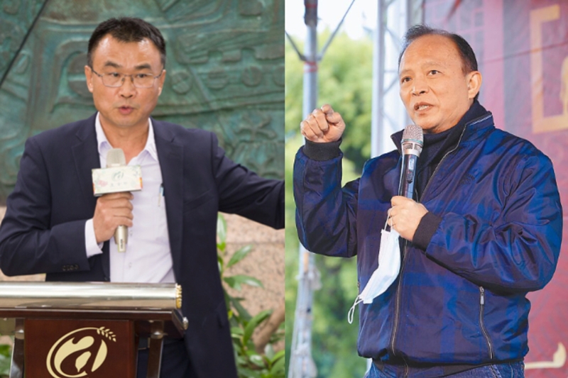 陈吉仲(左)林聪贤(右)皆在19日请辞获准。 陈吉仲(左)林聪贤(右)皆在19日请辞获准。