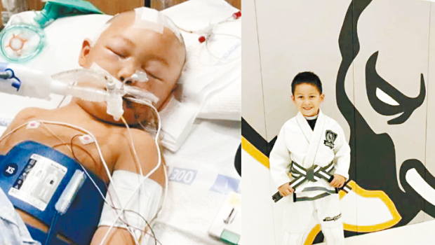 被邻居用棒球棒殴打致生命垂危的6岁杰里米,脑部肿胀和多处颅骨骨折,一直处于危急状态。 被邻居用棒球棒殴打致生命垂危的6岁杰里米,脑部肿胀和多处颅骨骨折,一直处于危急状态。